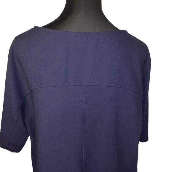 Hatch women’s size 3, navy blue short sleeve minimalist stretchy tunic top  - Picture 6 of 9